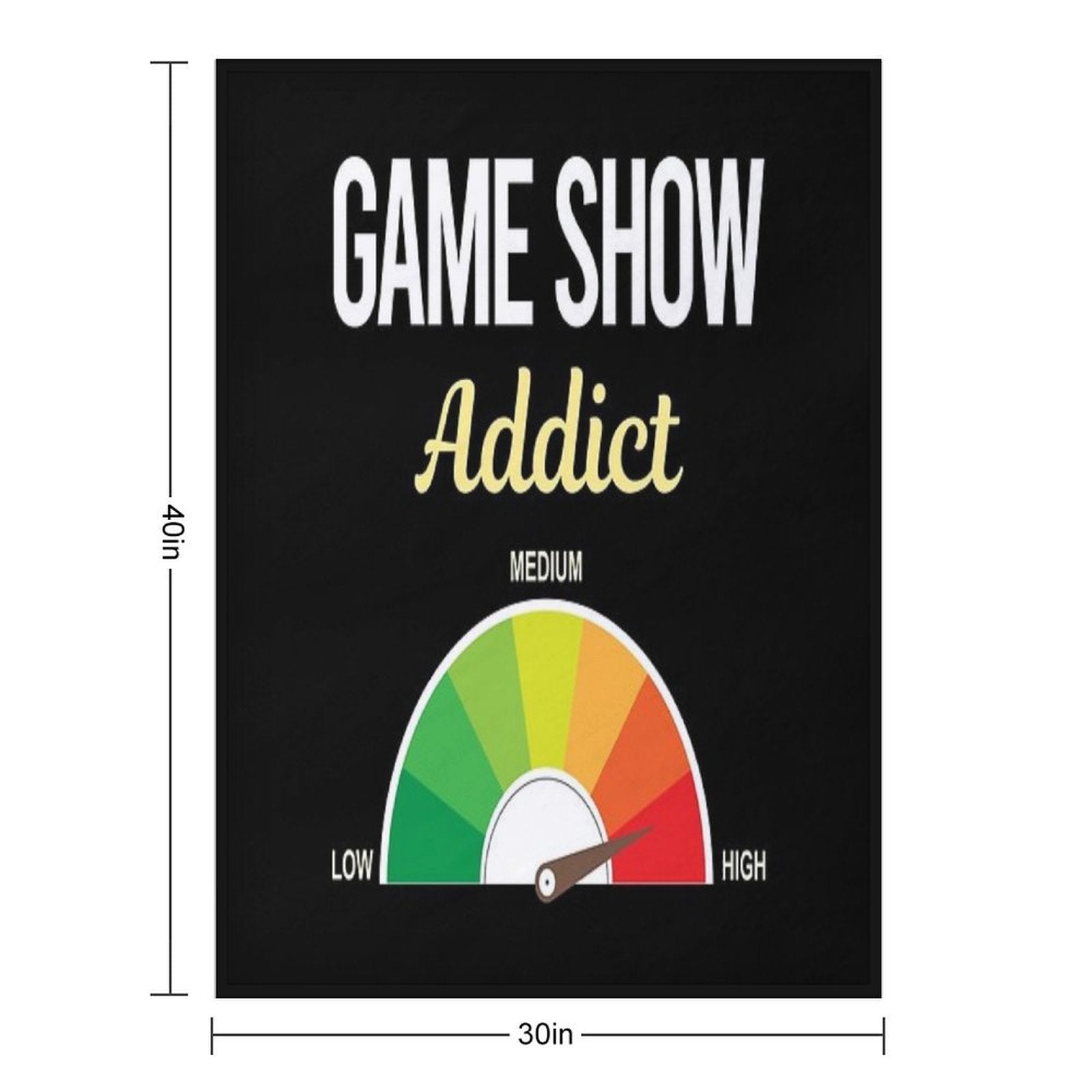 Addict Game Shows TV Show Easy Care Throw Blanket