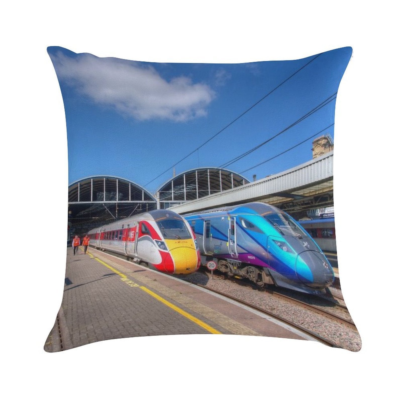 Newcastle Rail Future Soft High-Density Material Throw Pillow