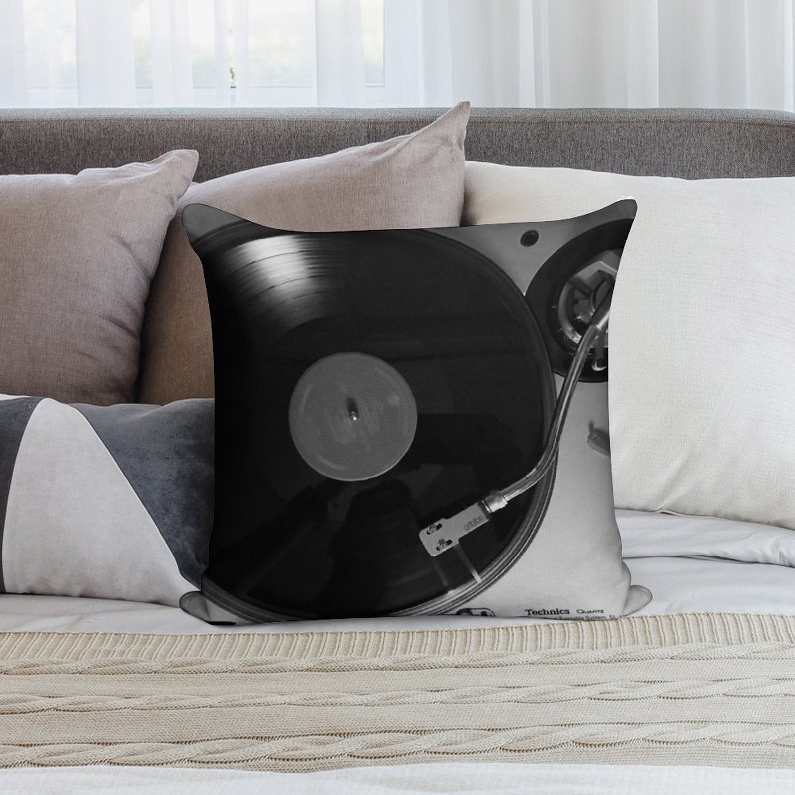 Technics SL-1200GR Turntable Soft Easy Maintenance Throw Pillow
