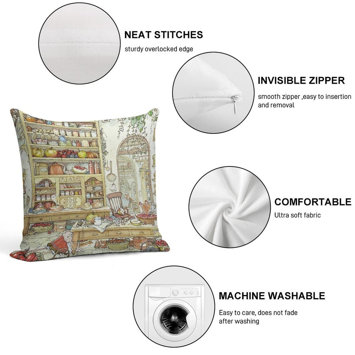 The Palace Kitchen Soft Style Accent Throw Pillow