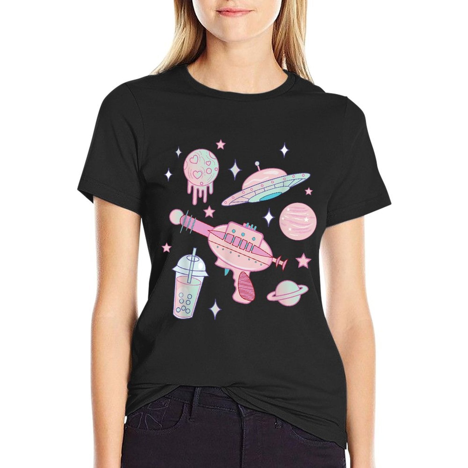 Alien Babe Pastel Goth Kawaii  Versatile T-Shirt