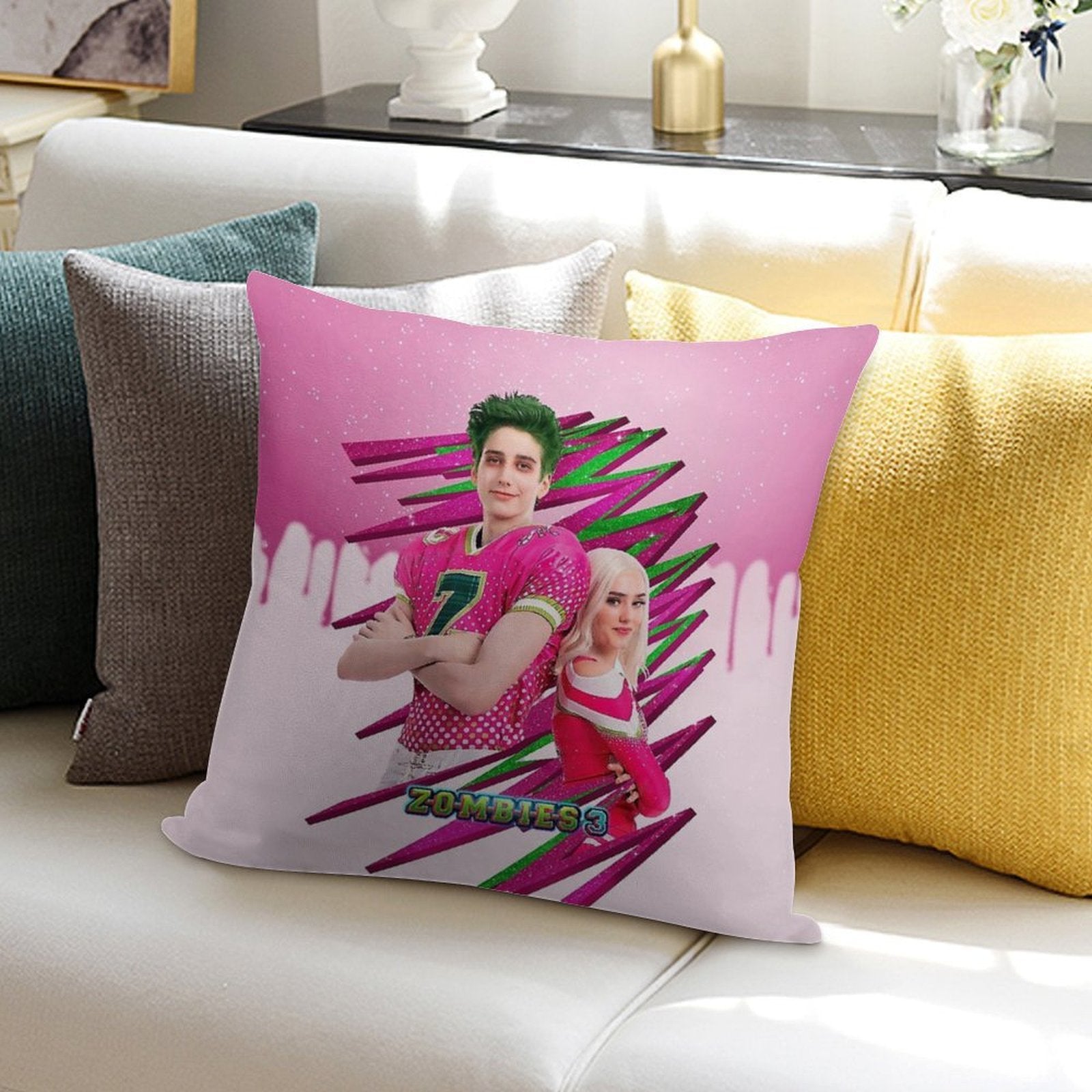 Zombies 3 - Zed And Addison Magic Soft Anti-Pilling Throw Pillow