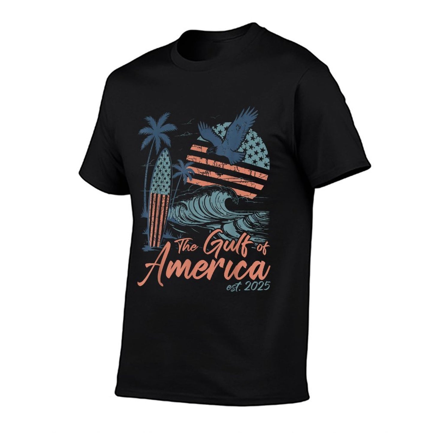 Retro Gulf Of USA America Est 2025  Soft T-Shirt