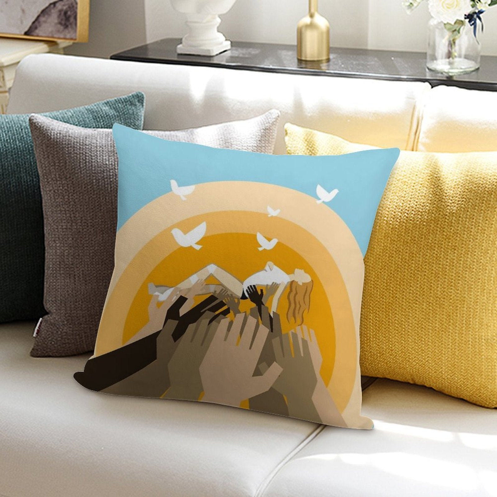 Kylie - All The Lovers Soft Anti-Pilling Throw Pillow