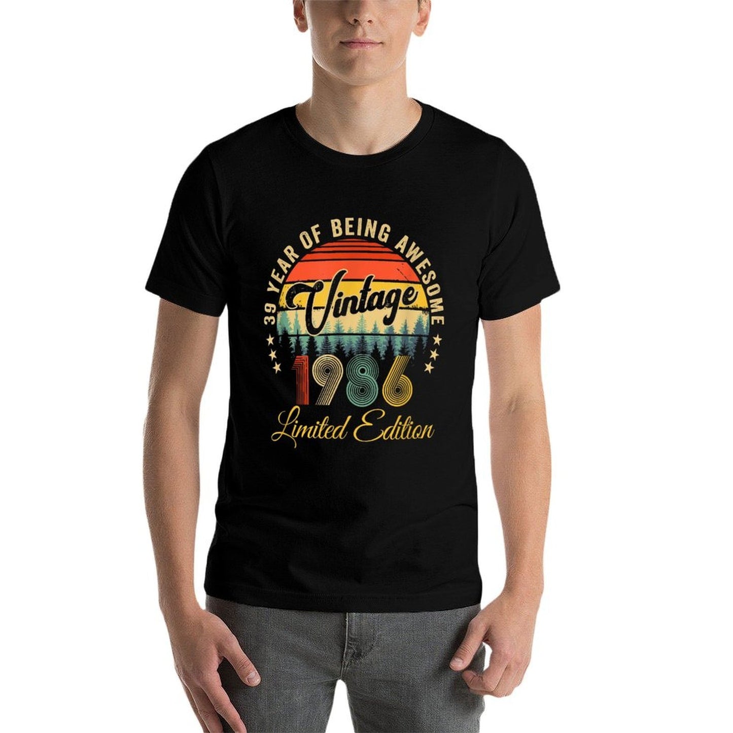Vintage 1986 Limited Edition 39 Year Old 39Th Birthday Cotton T-Shirt