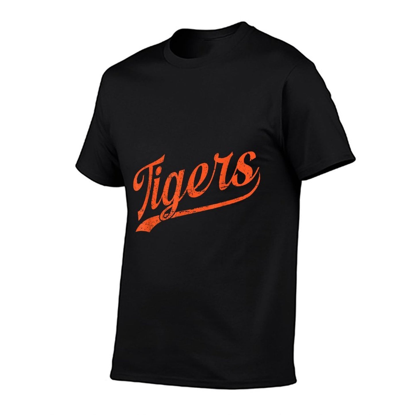 Tigers Mascot Vintage Sports Durable T-Shirt