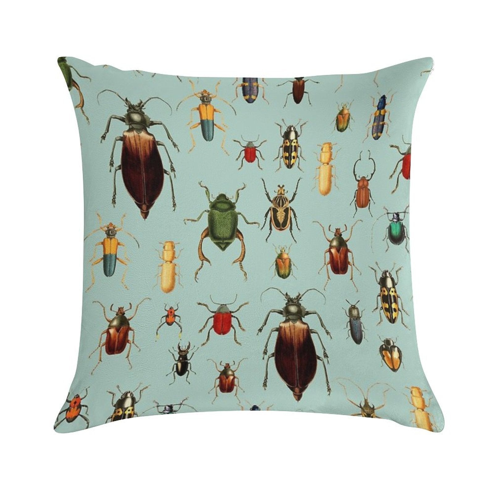 Antique Pattern - Beetles And Bugs Soft Warmth Comfort Throw Pillow