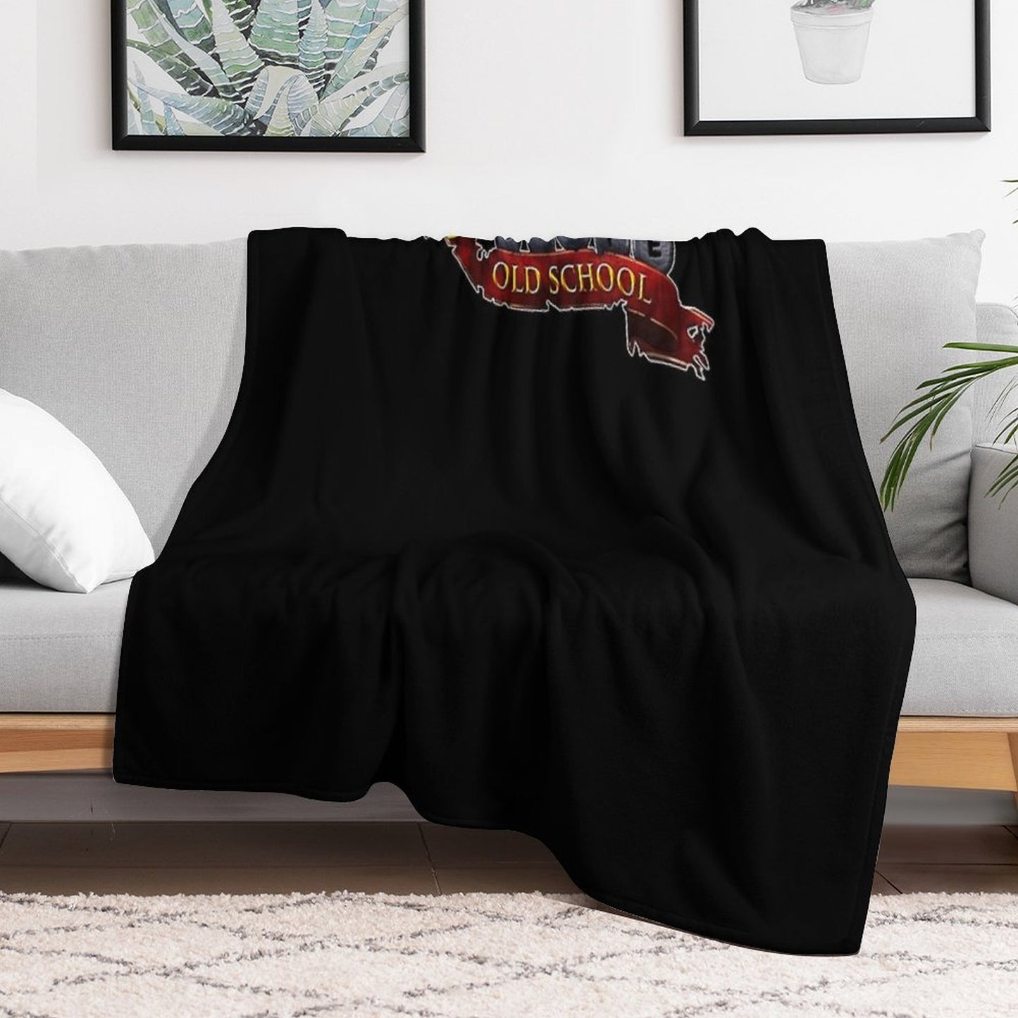 Runescape Oldschool Logo Bes Men Essential T-Shirt Versatility Throw Blanket