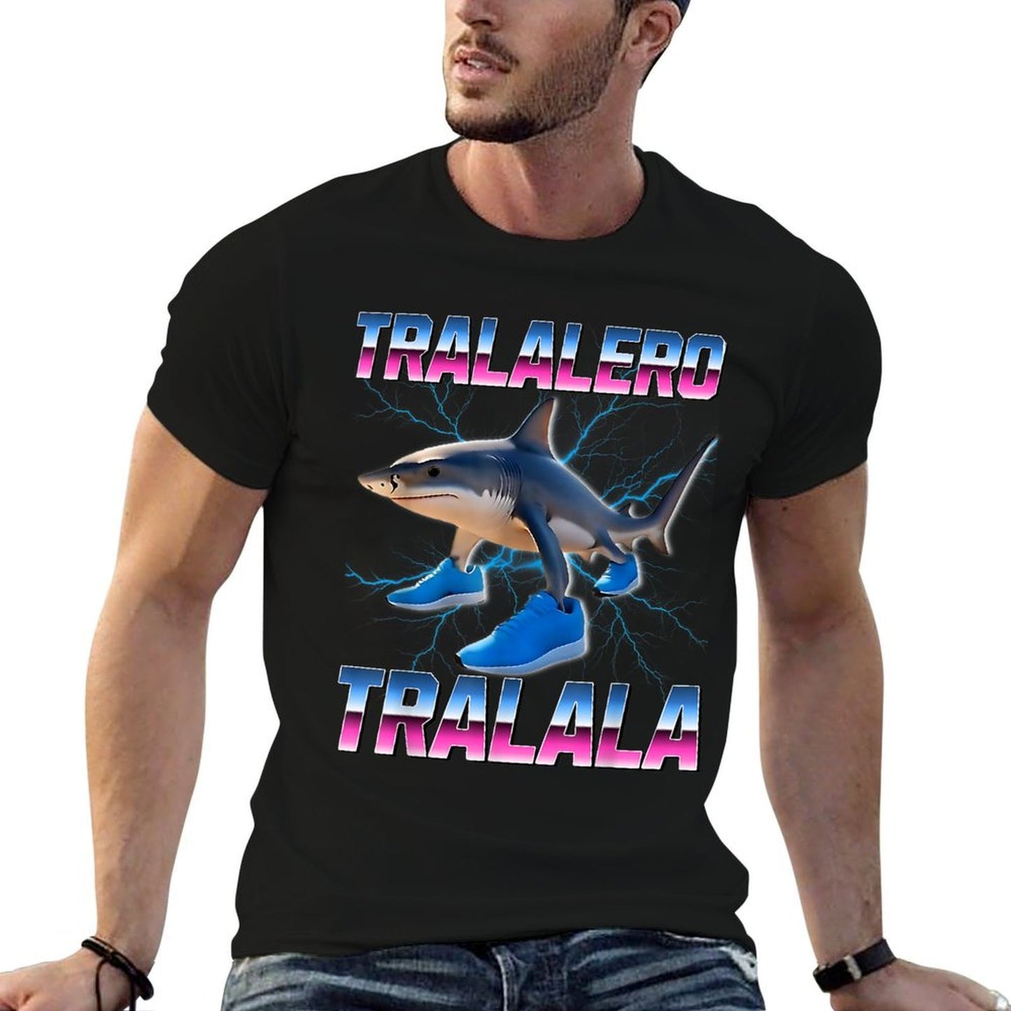 Tralalero Tralala - Italian Brainrot Meme Vintage-inspired T-Shirt