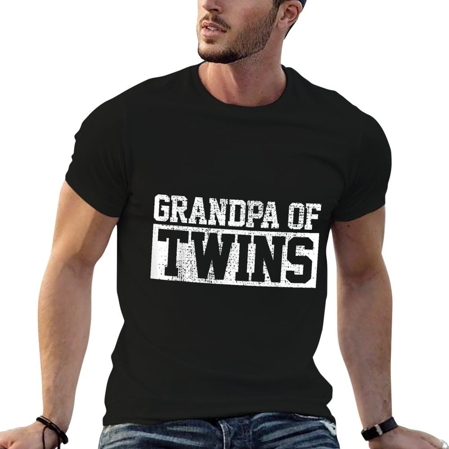 Twins Grandpa Grandfather Breathable T-Shirt