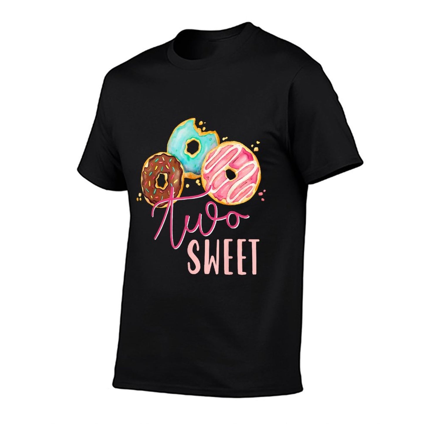 Two Sweet Birthday Girl Donut Birthday Party Theme Family 2 Trendy Pattern T-Shirt