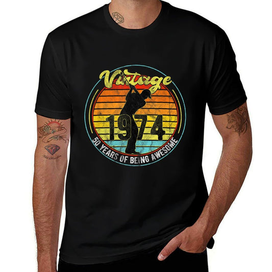 50 Year Old Gifts Vintage Golf Golfer 1974 50th Birthday  Affordable Price T-Shirt