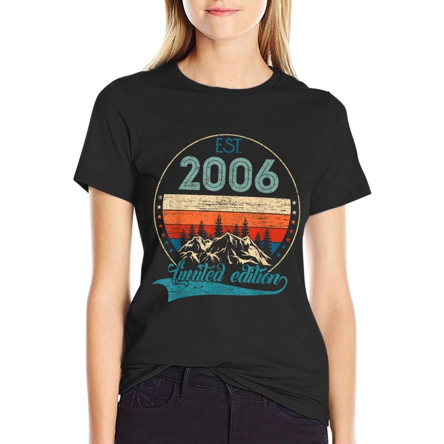 19 Year Old Birthday Gifts EST 2006 Vintage Limited Edition Stretchy T-Shirt