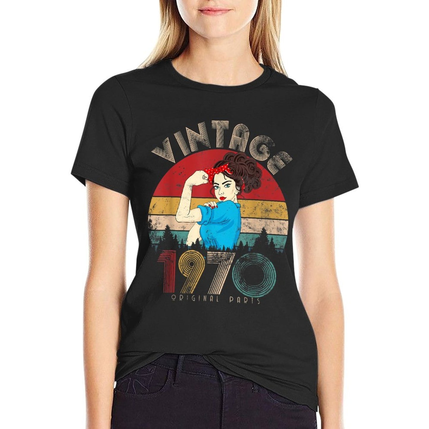 Vintage 1970 Made in 1970 50th Birthday 50 Years Old Gift Easy-care T-Shirt