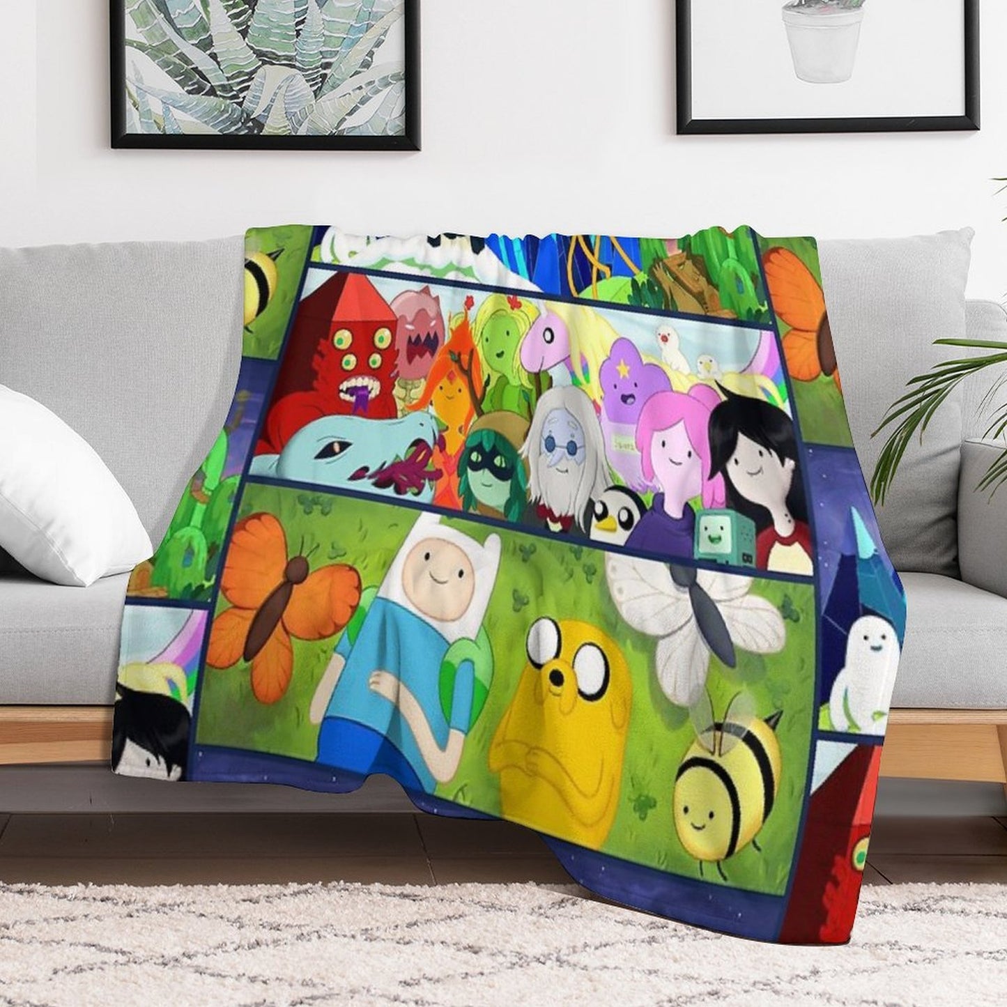 Time Adventure Shrink-resistant Throw Blanket
