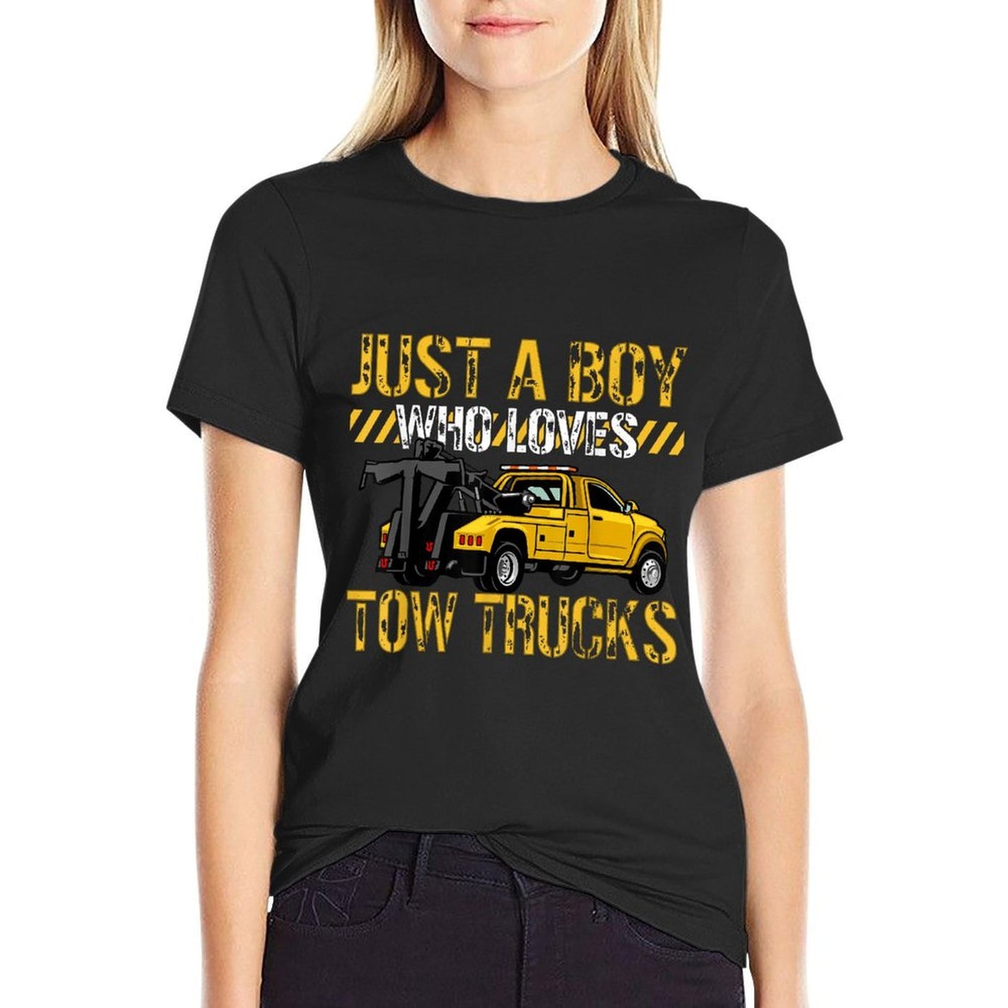 Tow Trucks Lovers Toddler Just A Boy Who Loves Tow Trucks Quick-drying T-Shirt