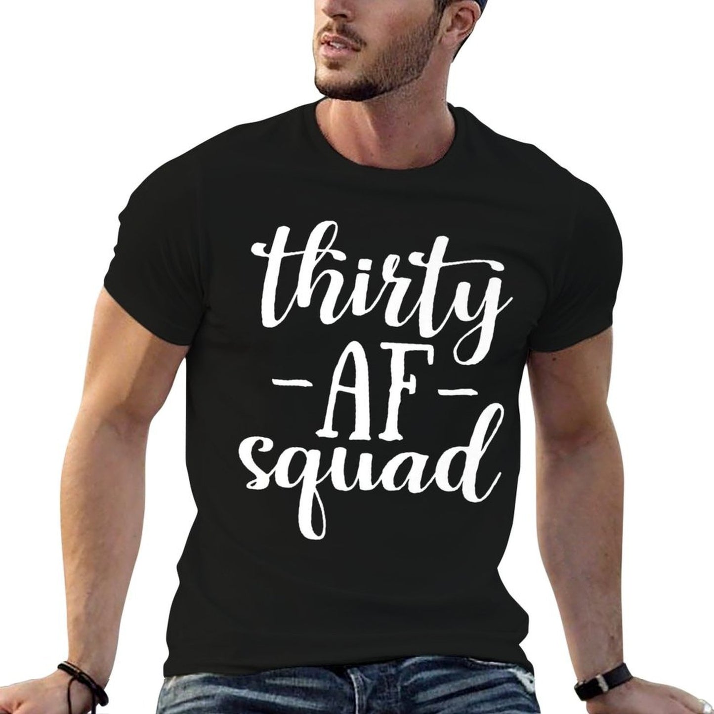 30th Birthday Thirty AF Squad Thirty Squad Gift Premium Odor-resistant T-Shirt