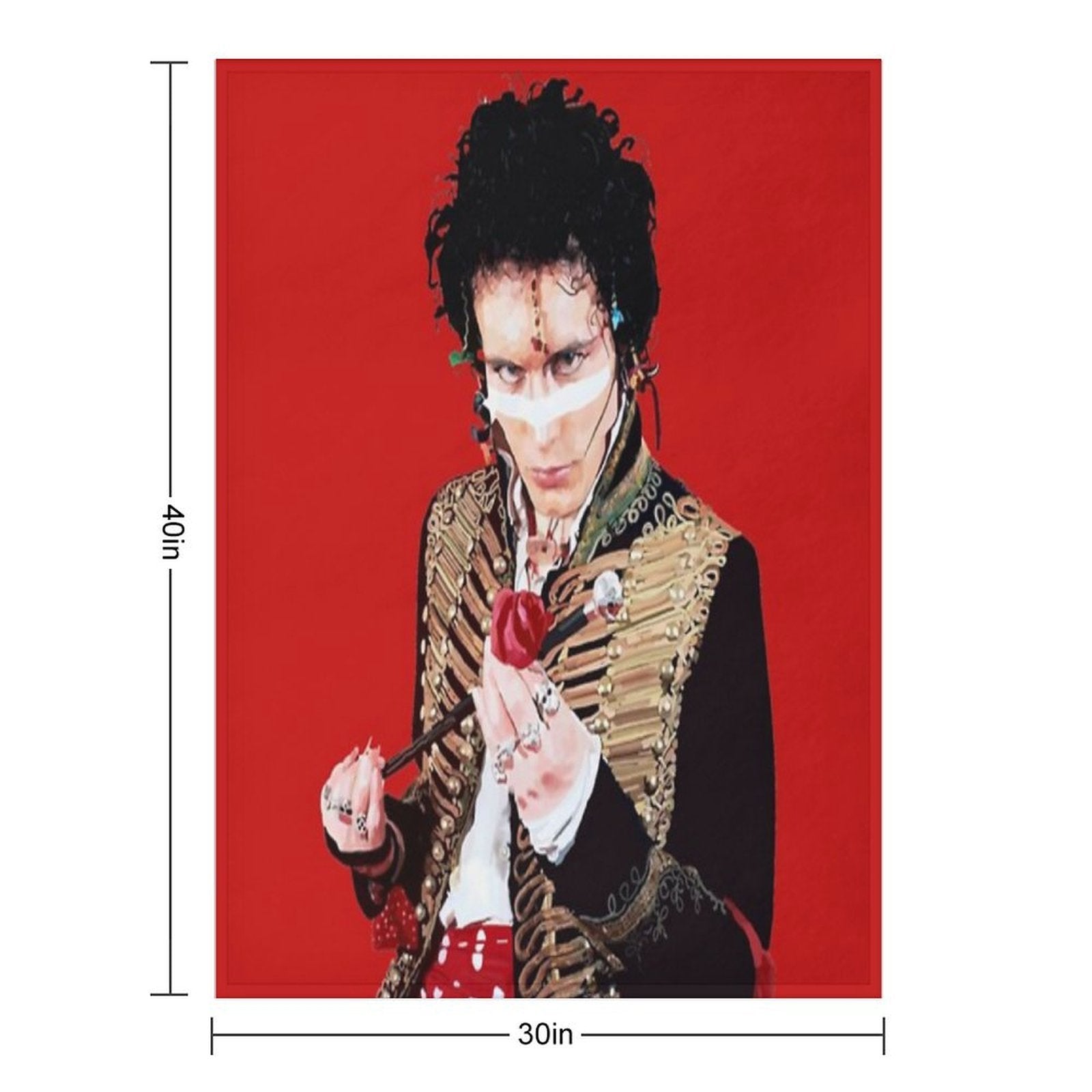 Adam Ant Quick-dry Throw Blanket