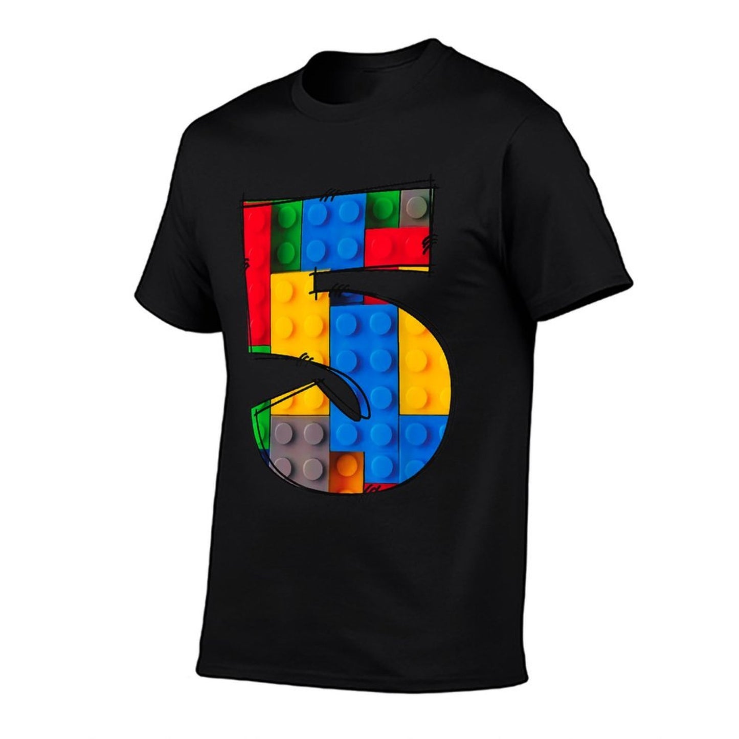 5 Year Old Blocks Building Master Builder 5th Birthday Boy  Soft T-Shirt