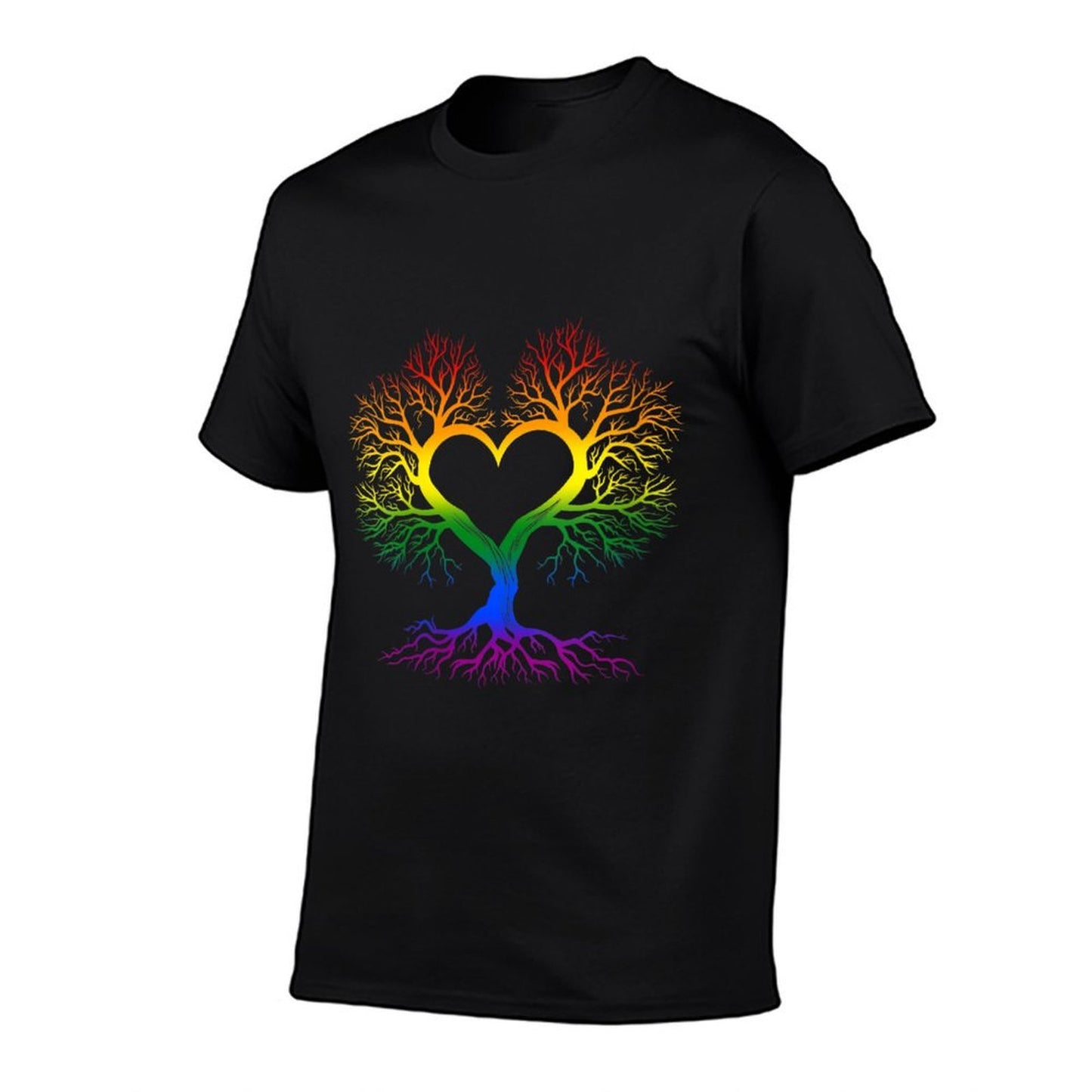 Womens Tree Life Rainbow LGBT Gay Pride Ally Slim-fit Cut T-Shirt