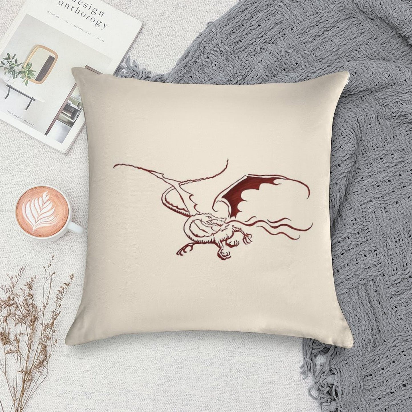 Smaug Soft Luxury Feel Throw Pillow