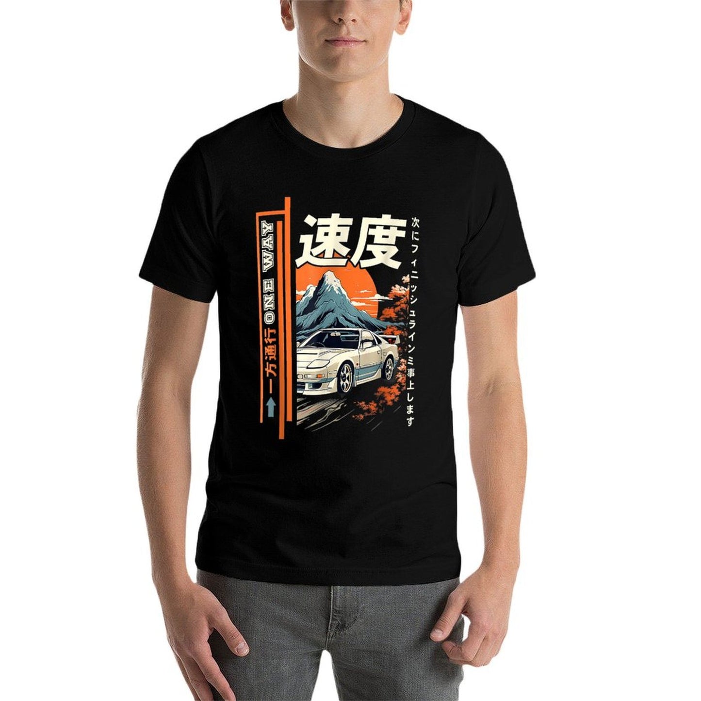 Retro Vintage Japanese JDM Ride Legendary Race Car Graphic Trendy Pattern T-Shirt