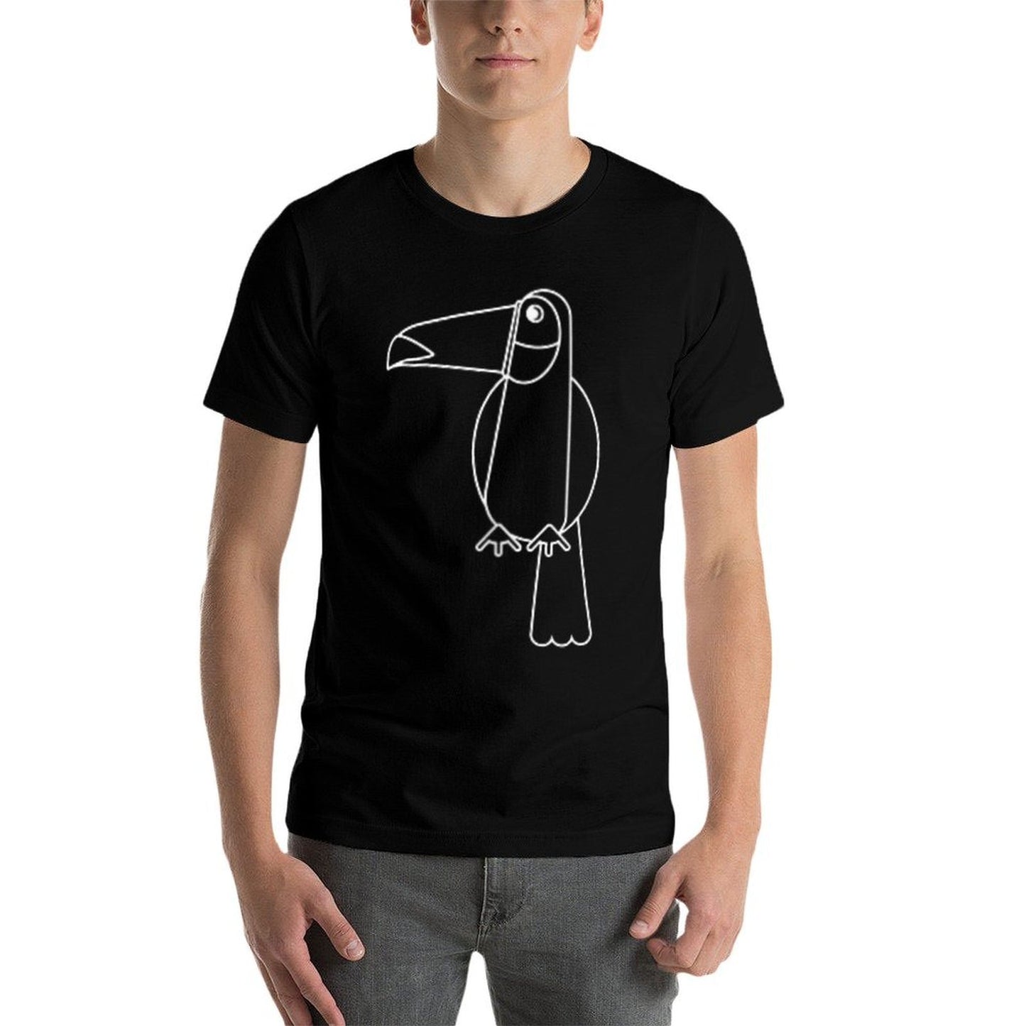 Toucan Icon Minimalist Graphic Lightweight T-Shirt