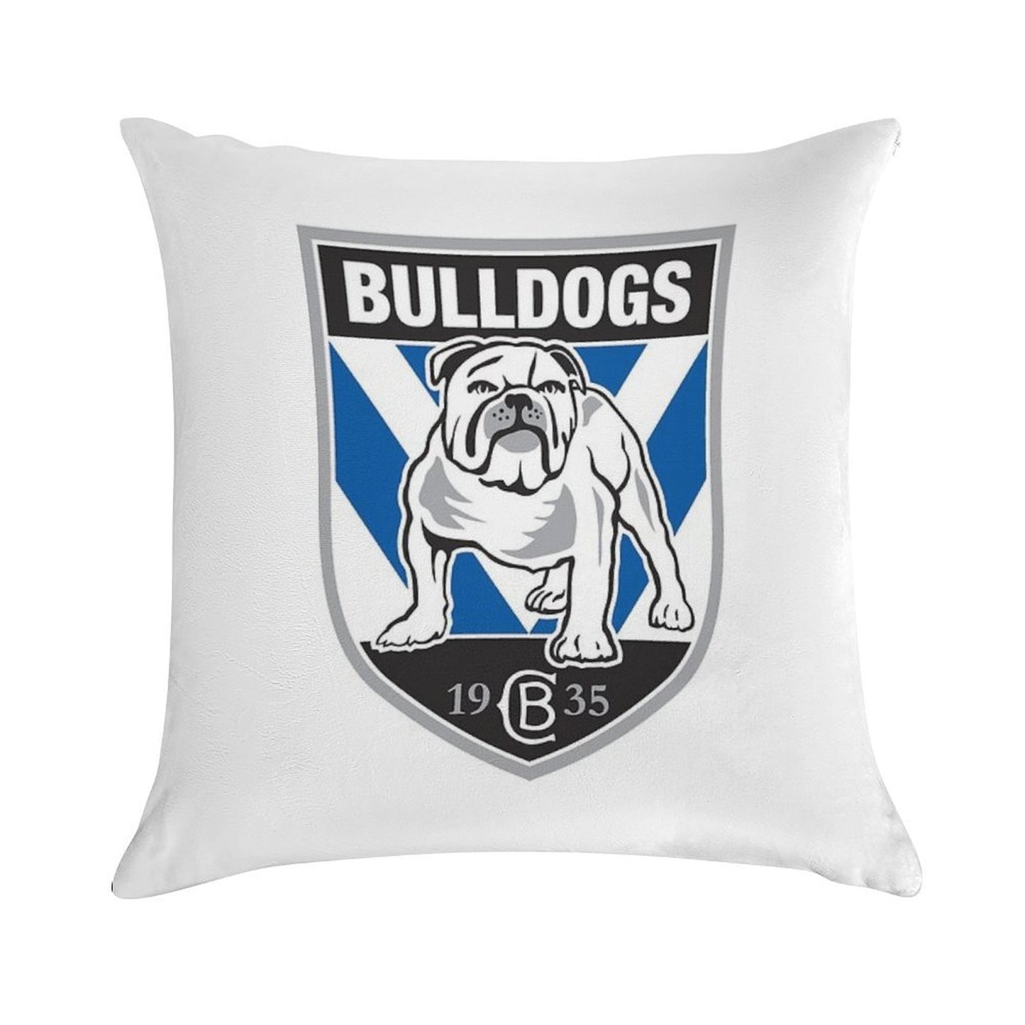 Rugby Bulldogs Canterbury Soft Reinforced Edging Throw Pillow