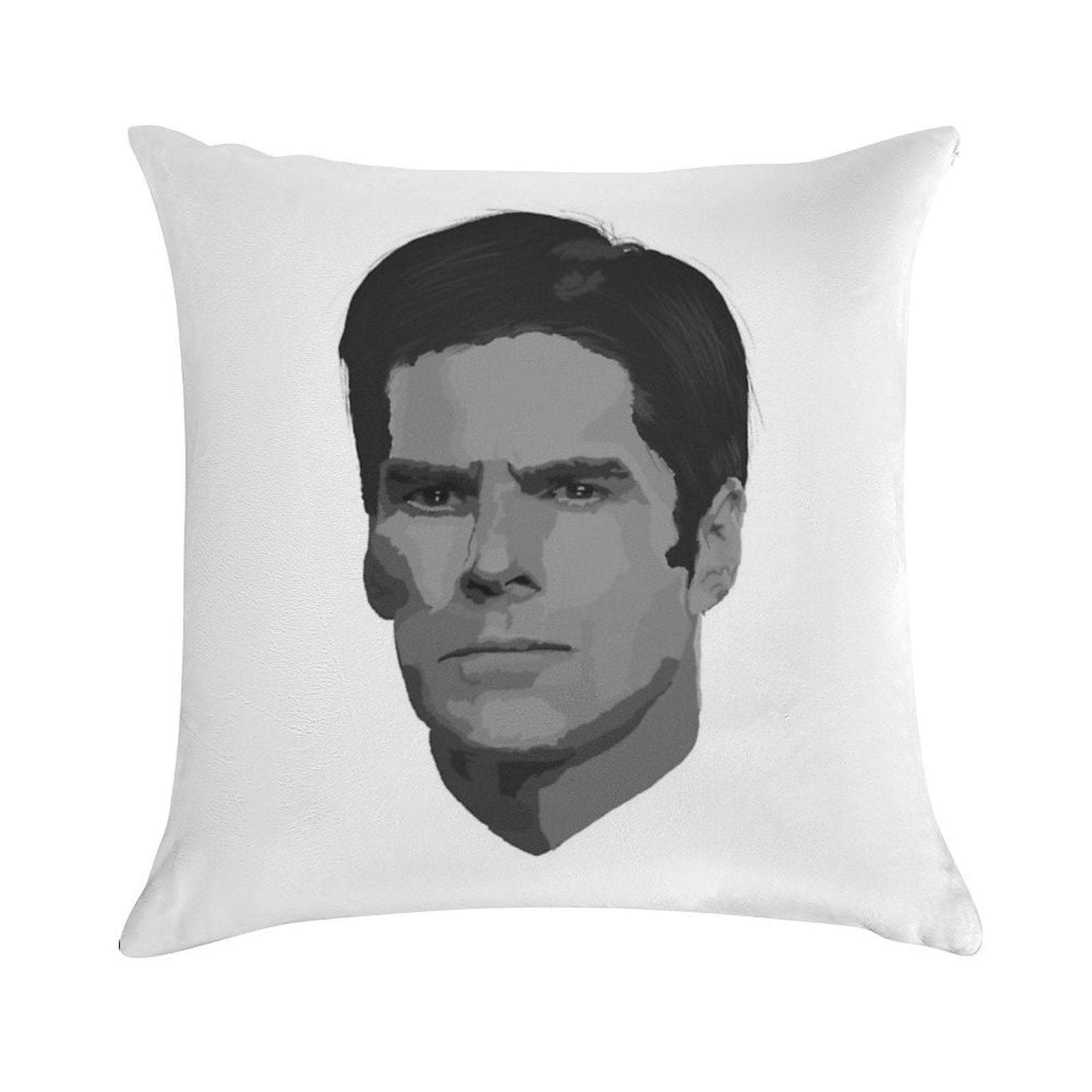 Aaron Hotchner Soft Shrink-Resistant Throw Pillow