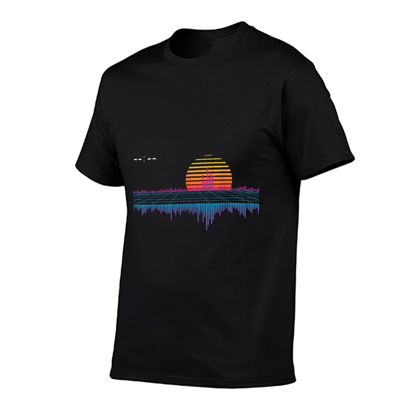 Retrowave Synthwave Vaporwave Sunset Aesthetic Trendy Pattern T-Shirt
