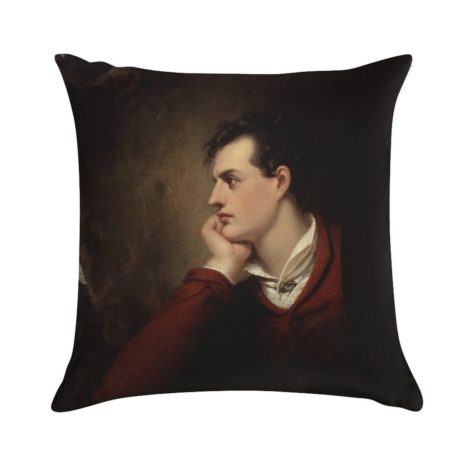 Lord Byron - 6th Baron Byron - By Richard Westall Soft Fade-Resistant Throw Pillow