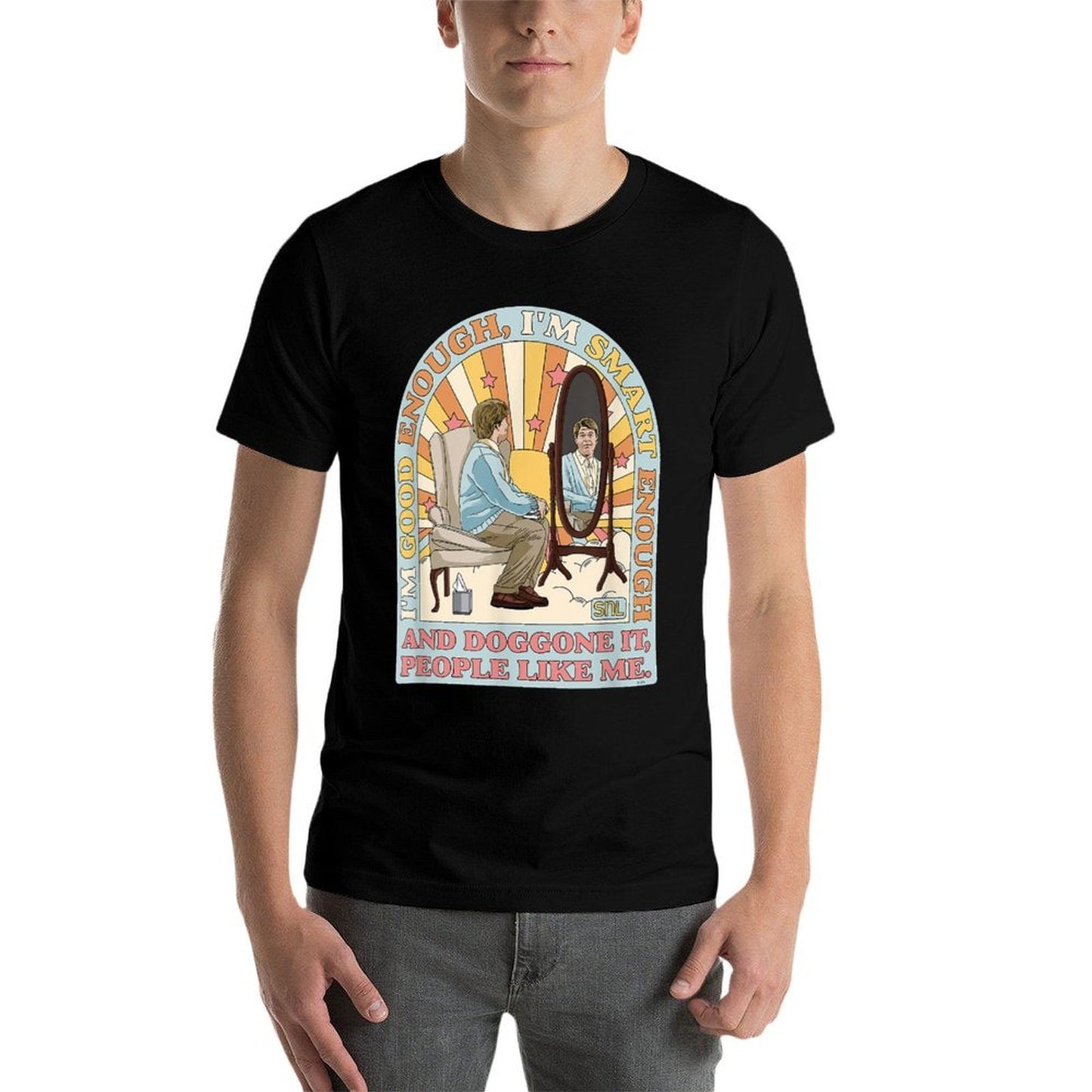 SNL Daily Affirmations with Stuart Smalley Easy-care T-Shirt