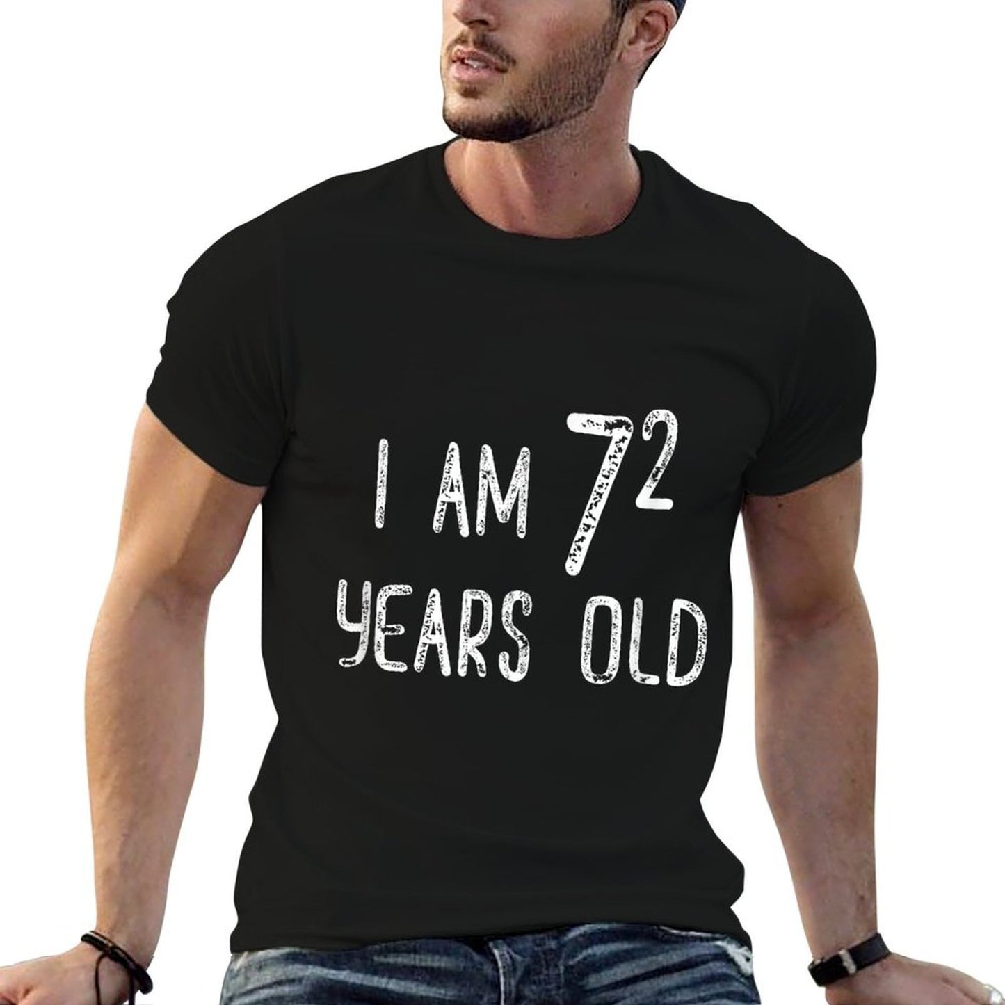 49th Birthday Seven Squared Years Old Math Gag Gifts  Oversized Silhouette T-Shirt