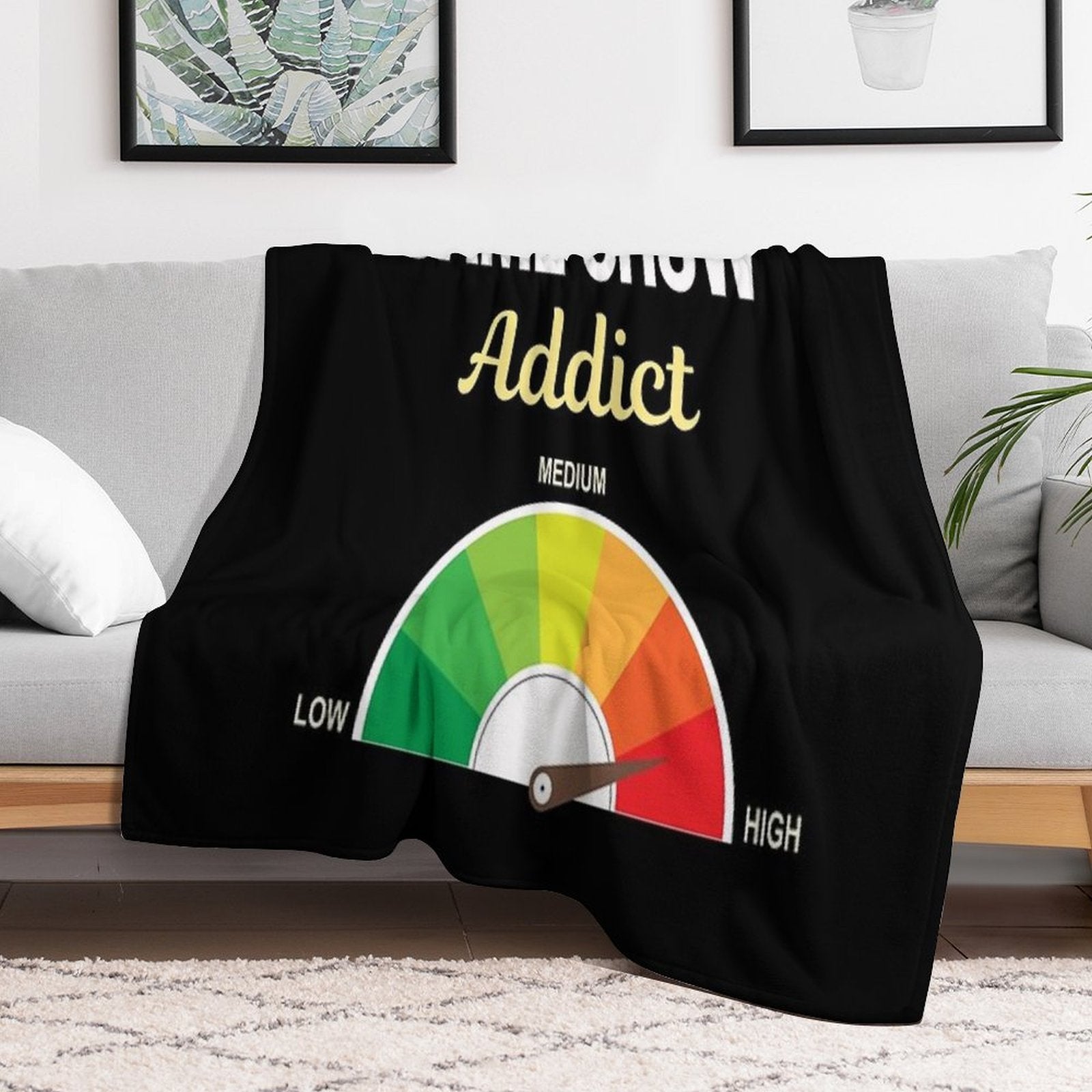 Addict Game Shows TV Show Easy Care Throw Blanket
