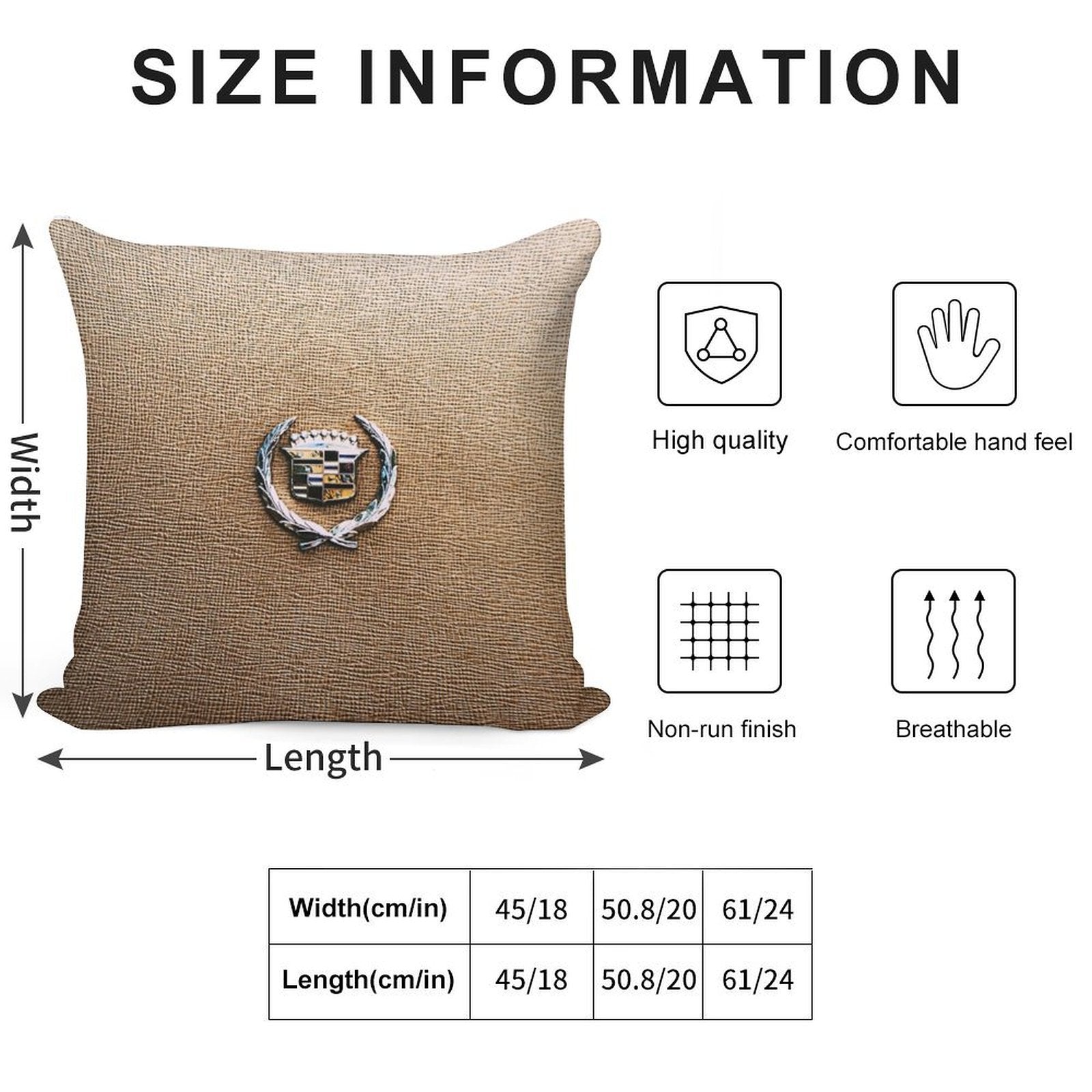 Cadillac Soft Gift Ready Throw Pillow