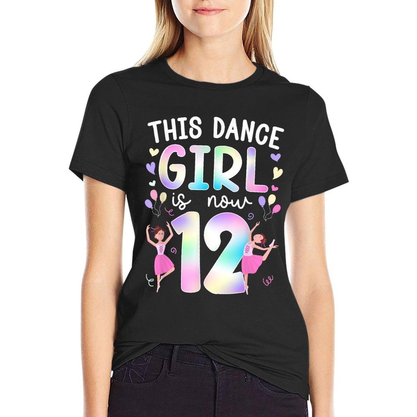 12th Birthday Dance Girl Twelve Year Old Dancer Birthday Affordable Price T-Shirt
