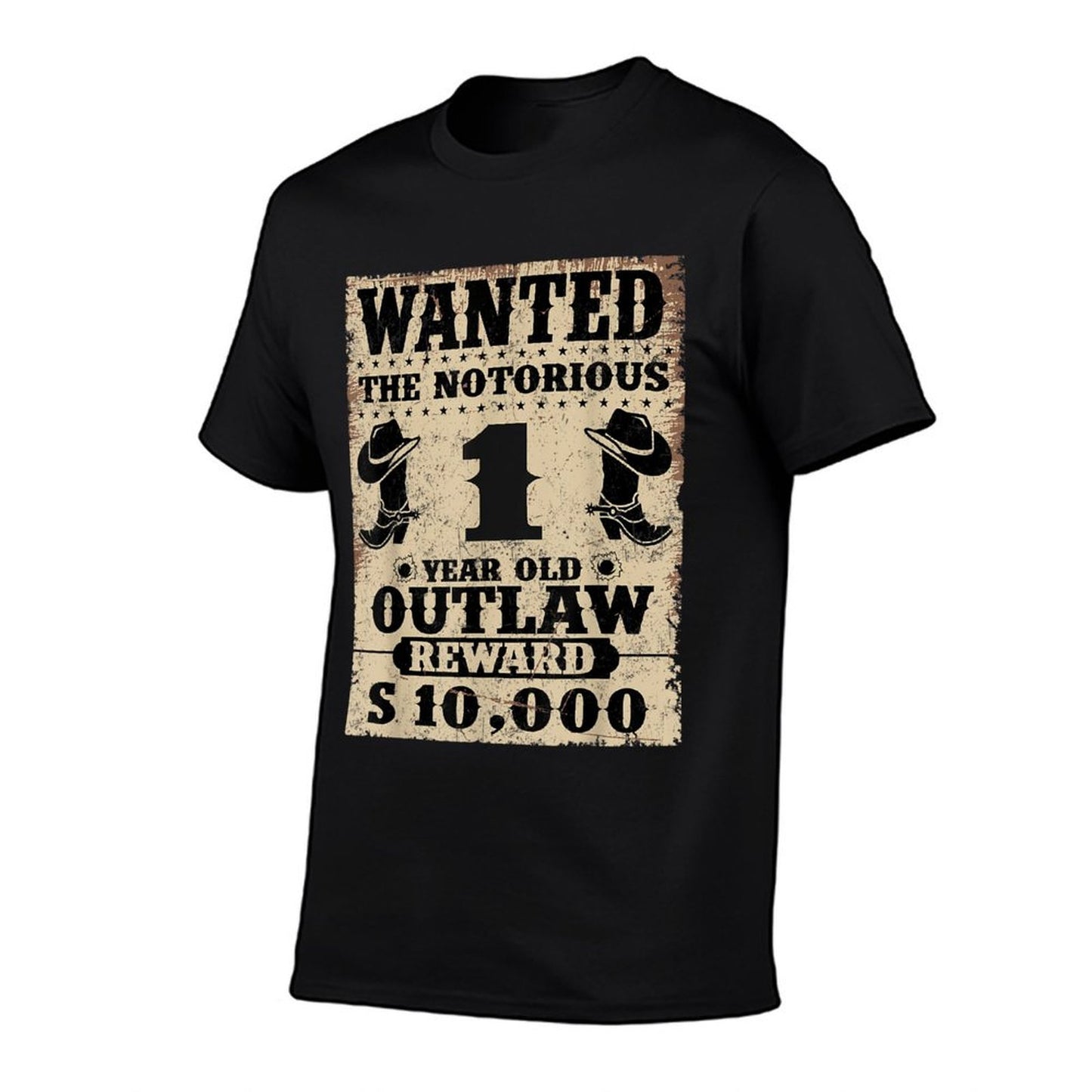 1st Birthday Wanted 1 Year Old Outlaw Bday Easy-care T-Shirt