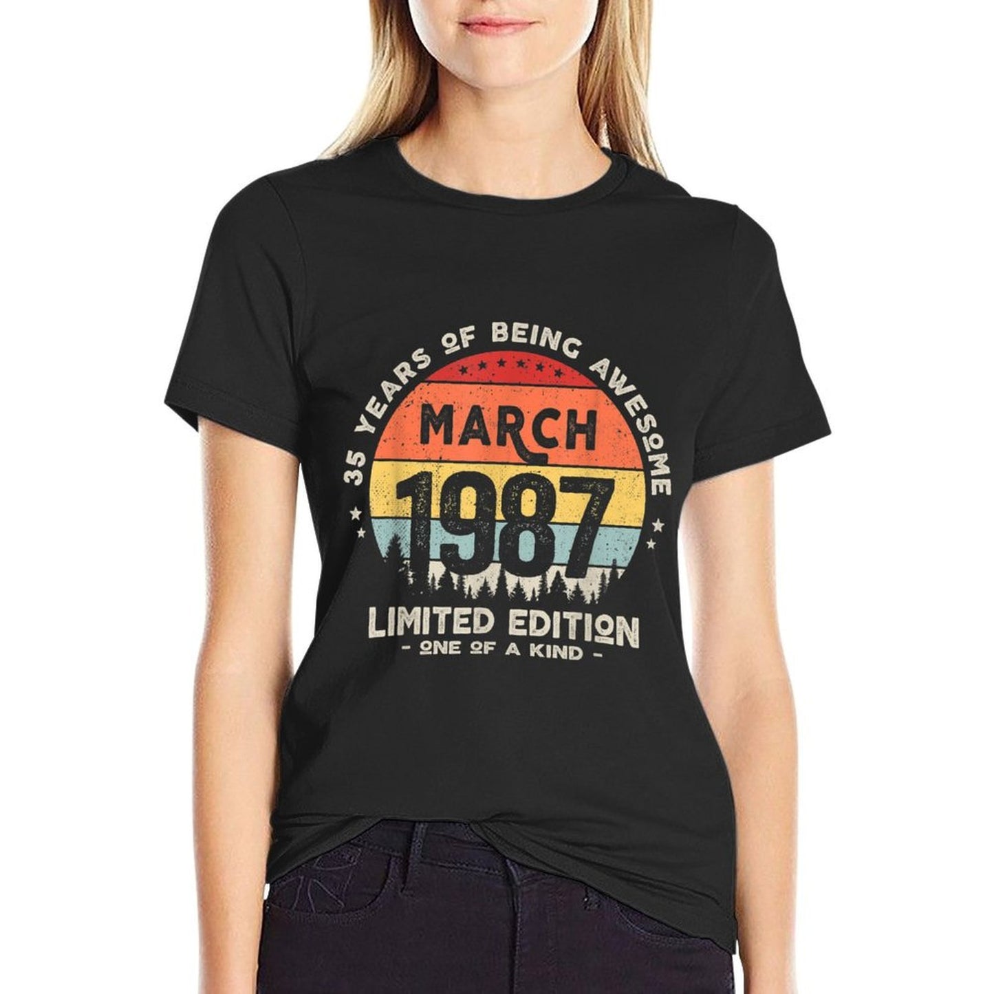 35 Years Old March 1987 Limited Edition 35th Birthday Affordable Price T-Shirt
