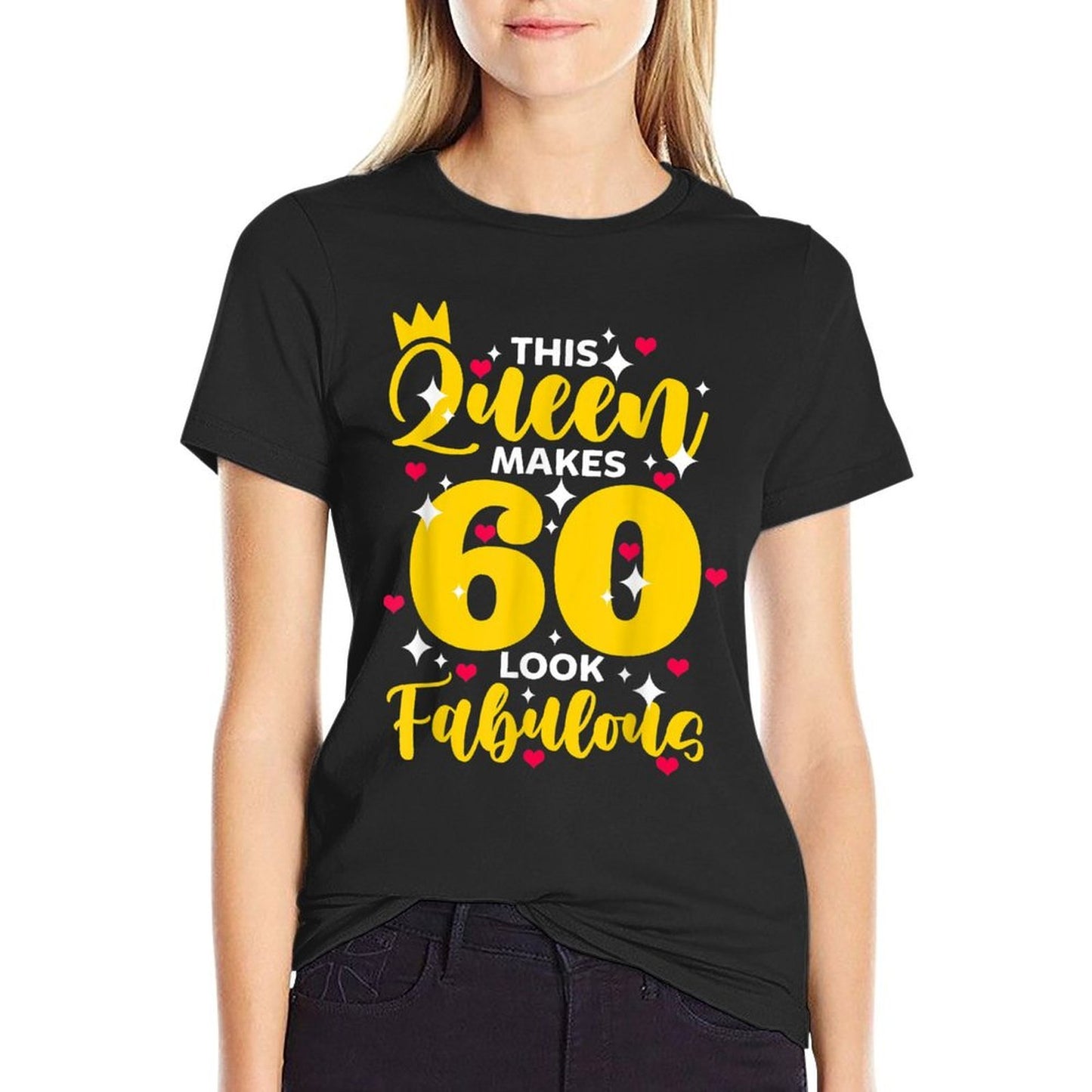 This Queen Makes 60 Look Fabulous 60th Birthday Party Cotton T-Shirt