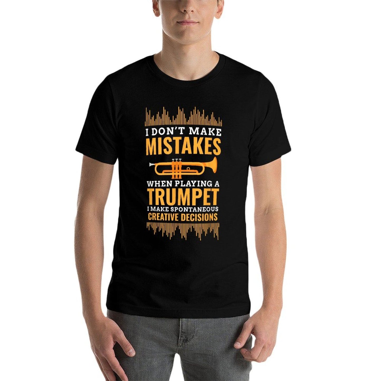 Trumpet Funny Musician Band Player Trumpeter Gift Comfortable T-Shirt