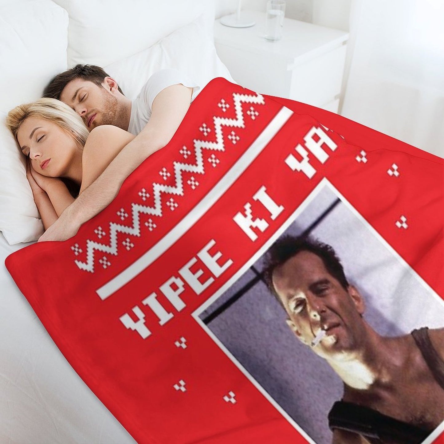 Yippee Ki Yay All-season Throw Blanket