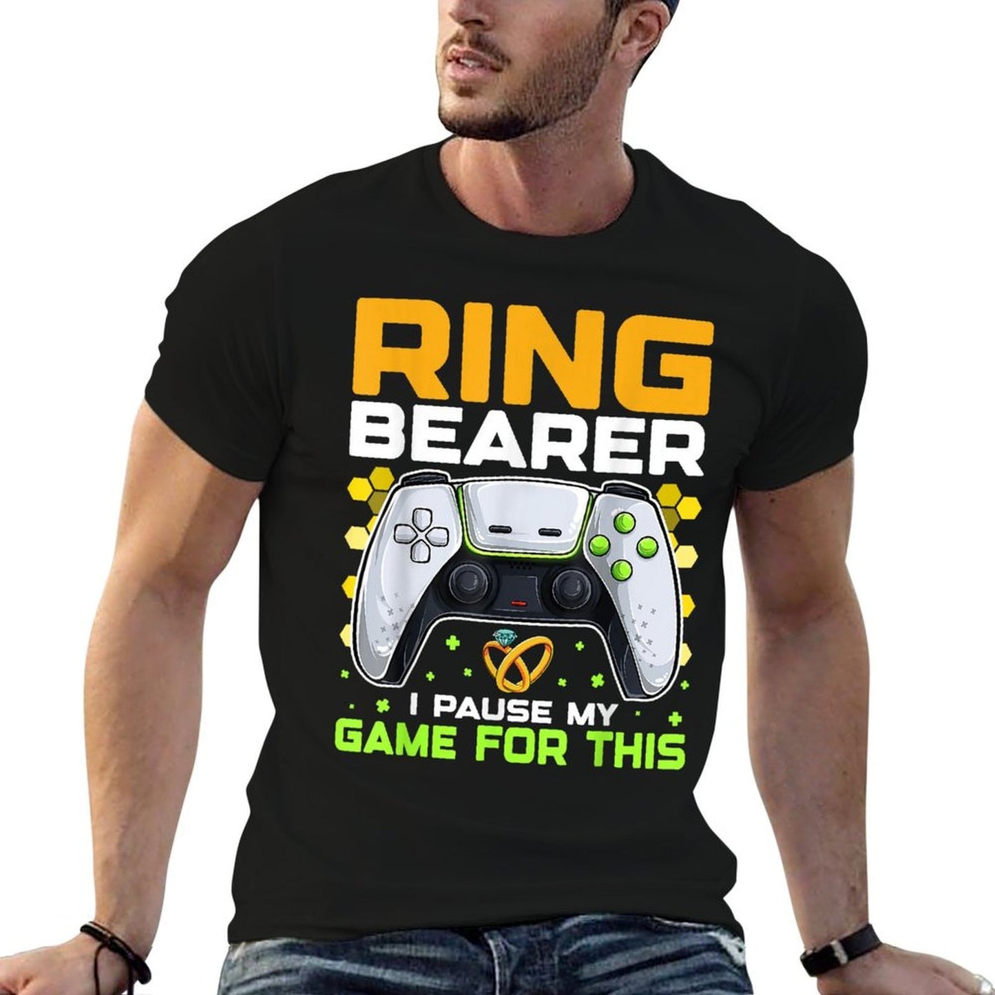 Ring Security Wedding Ring Bear-er Groomsman Proposal Gifts Soft T-Shirt