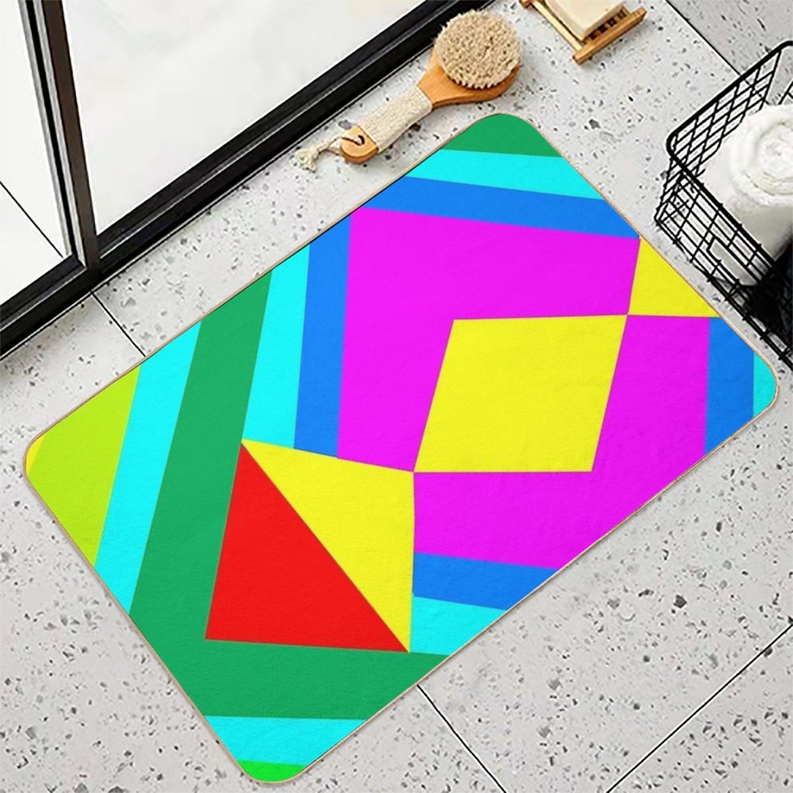 Arbitrary Abstract  Rapid-Drying Bath Mat