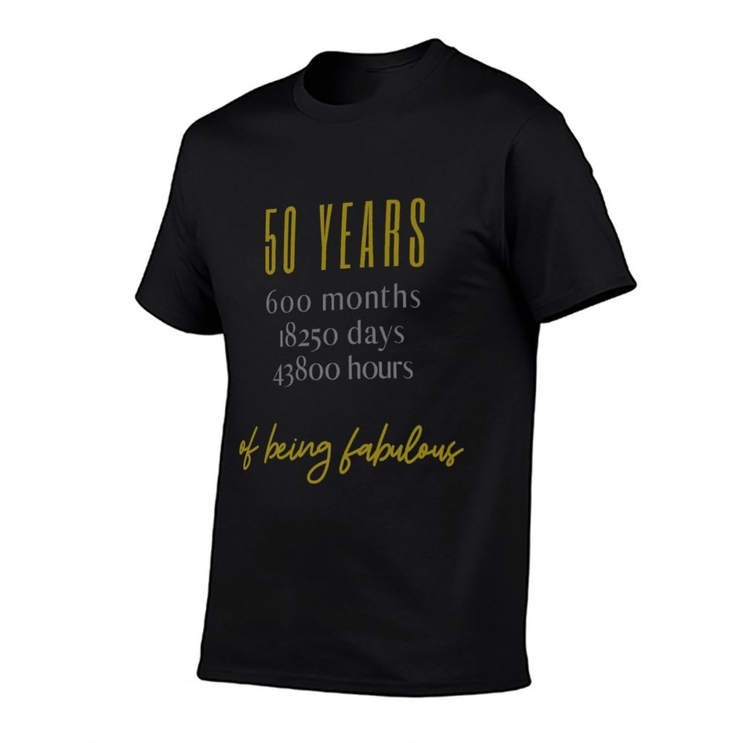 50 Years of Being Fabulous  Happy 50th Birthday Premium  Summer-ready Fabric T-Shirt