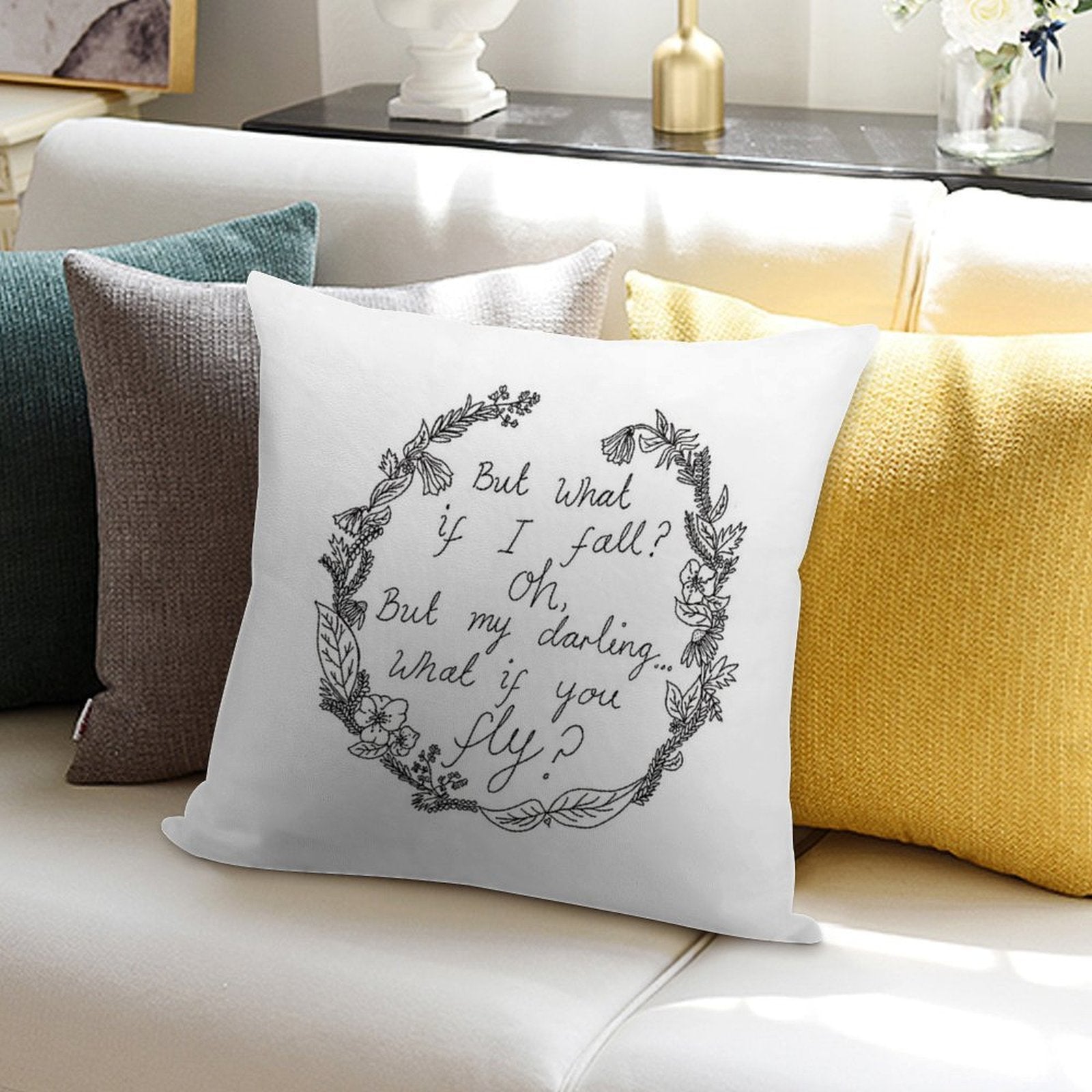 Peter Pan - What If You Fly Soft Home Decor Throw Pillow