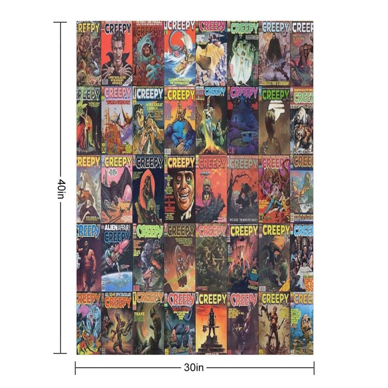 Creepy Versatility Throw Blanket