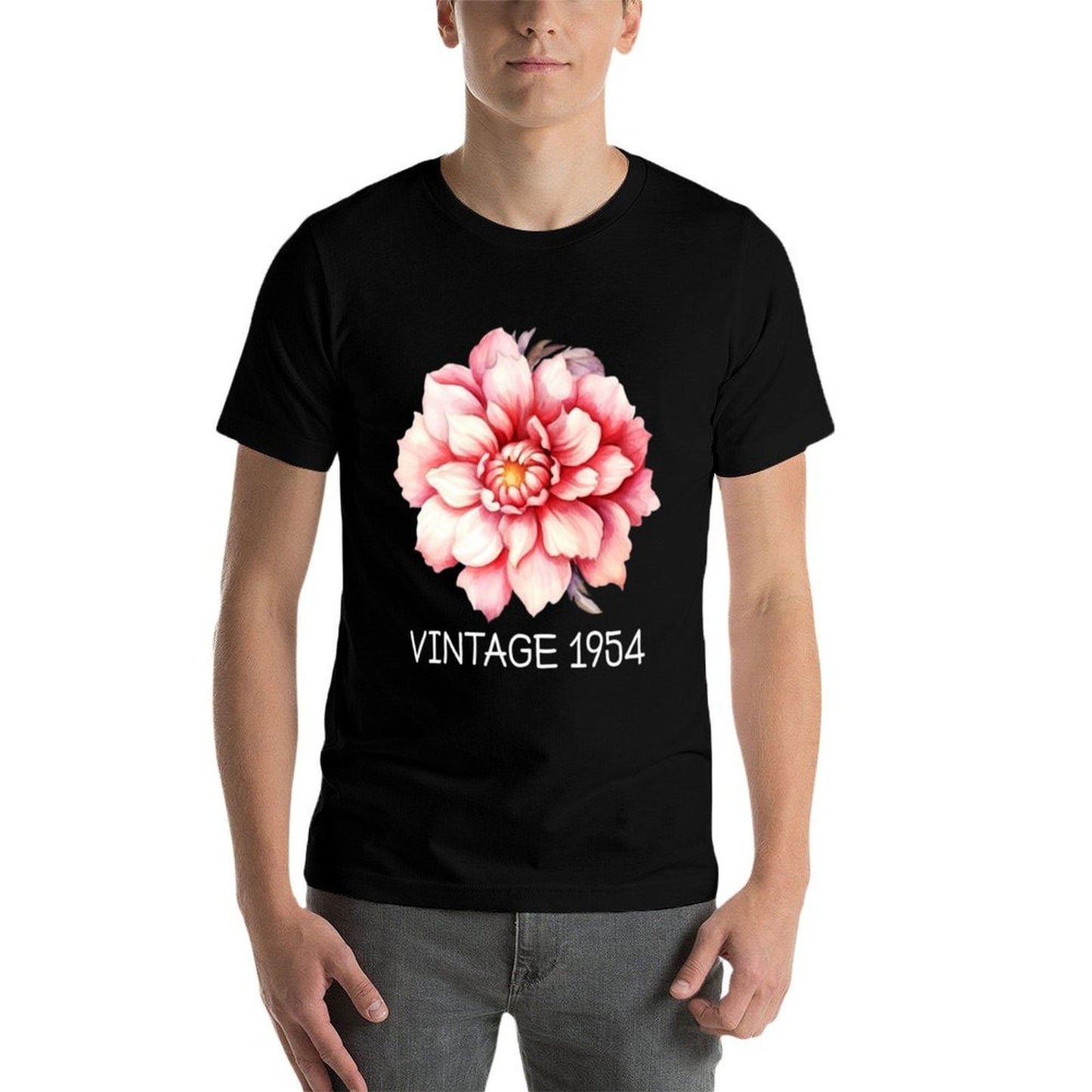 Vintage 1954 Classic Cherry Blossom Flower Art 70th Birthday Quick-drying T-Shirt