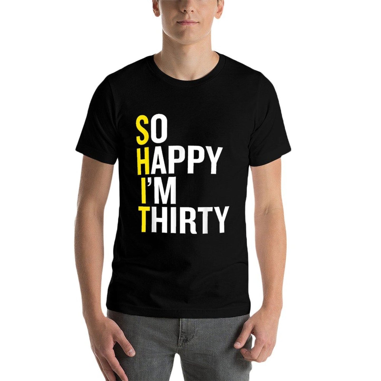 Thirty 30 Year Old Humor Gag Gift Funny 30th Birthday Party Summer-ready Fabric T-Shirt