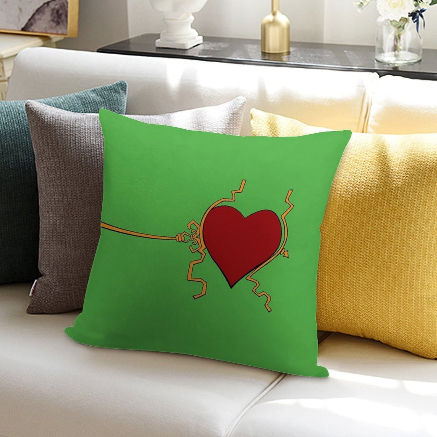 Three Sizes in One Day Soft Washable Throw Pillow