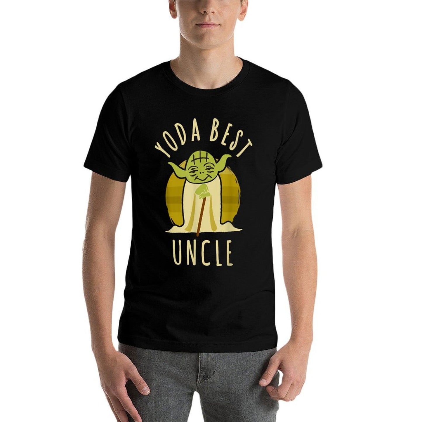 Star Wars Yoda Best Uncle Cartoon Yoda Disney+ Relaxed-fit T-Shirt